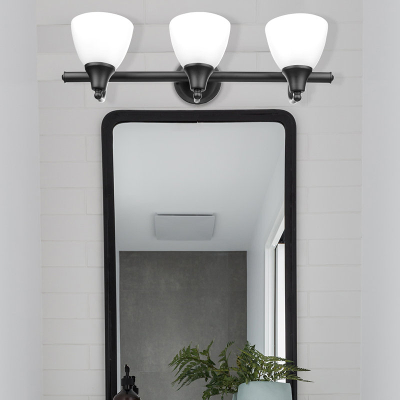 Éclairage de salle de bain à intensité variable 3 lumières Marley, Bronze huilé