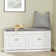Hidden Shoe Bench with 2 Flip Drawers
