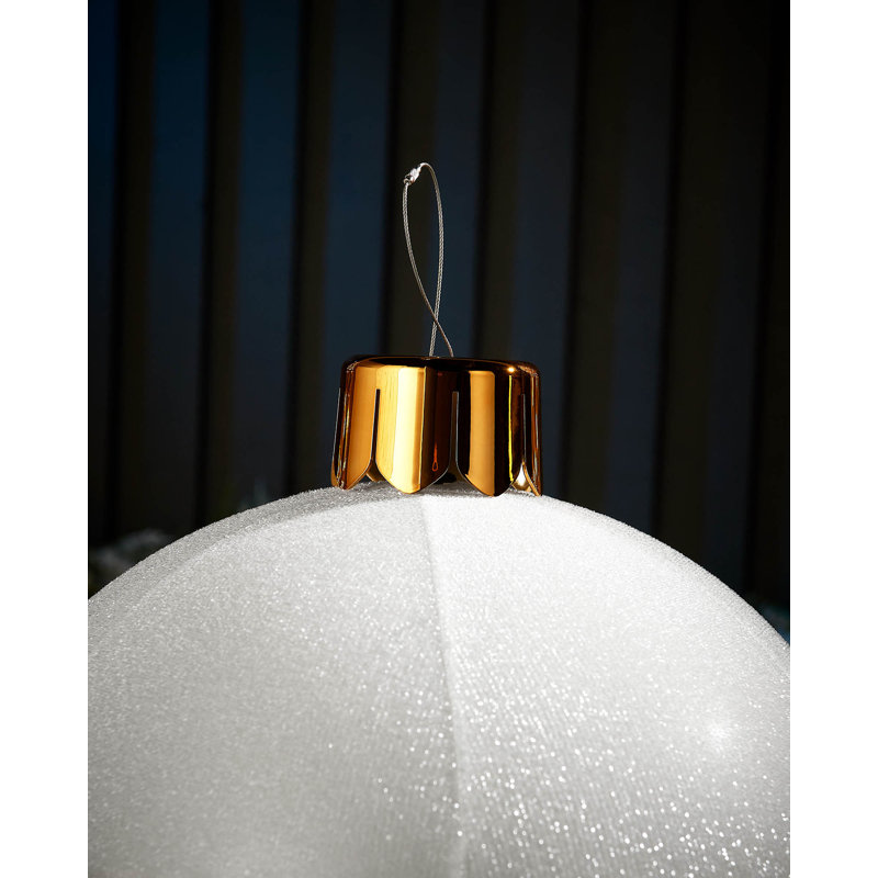 PVC Ball Ornament, 45.72cm H x 45.72cm W x 45.72cm D, White