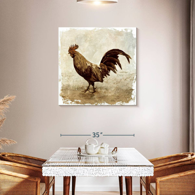 Crowle Rooster, 36" H x 36" W
