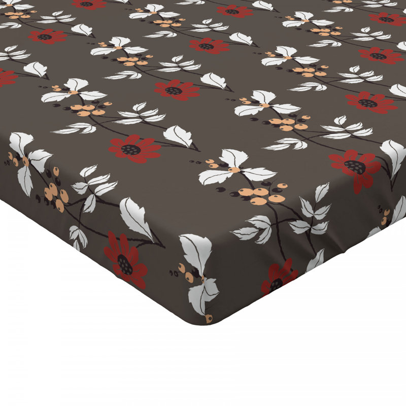 Drap-housse floral floral/fleur, Drap-housse de taille double