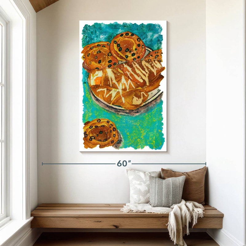 Breakfast Pastries, 48" H x 32" W