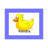 Personalized Duck Cartoon Caricature with a Mat, Ready to Frame-104370516