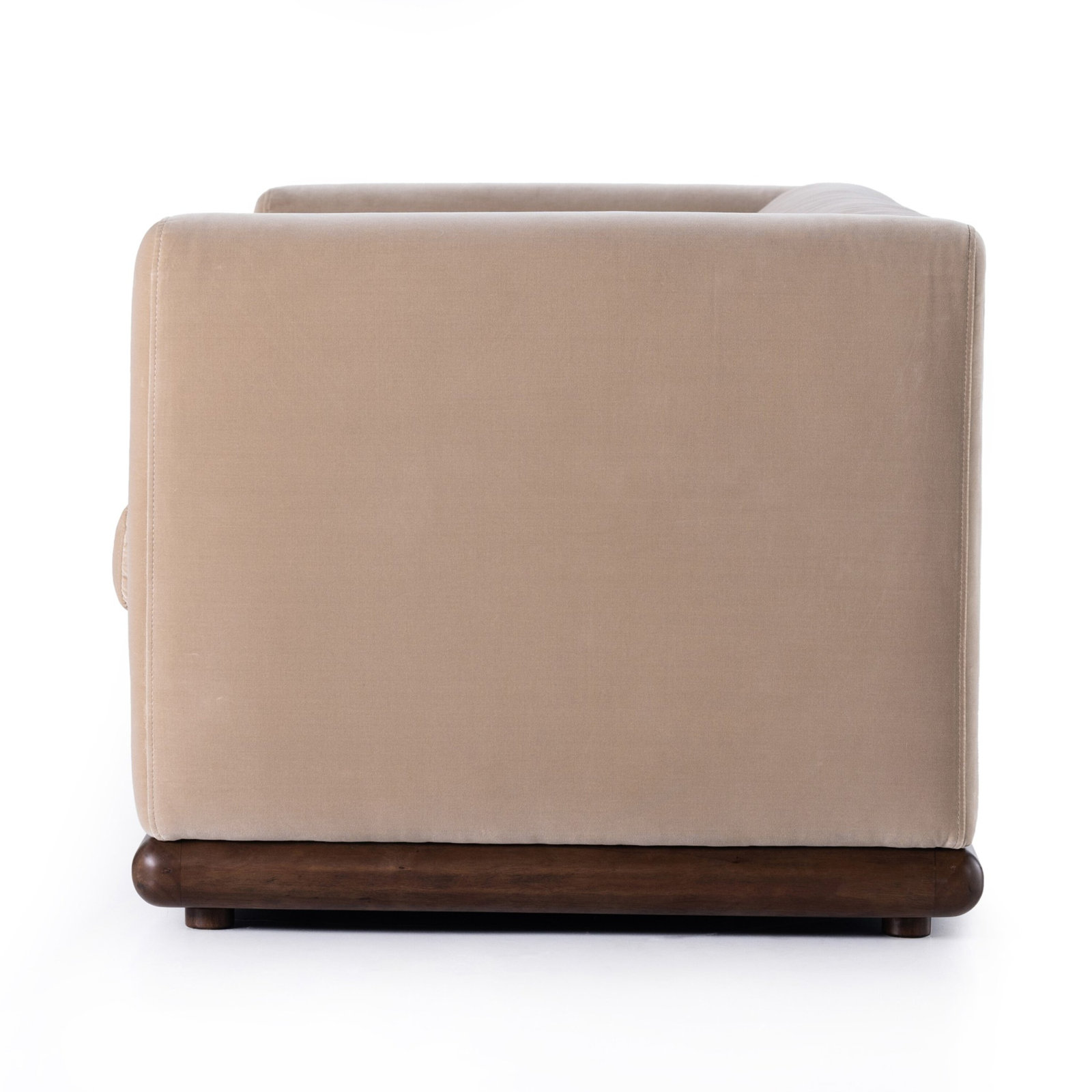 Jianna 83" Upholstered Sofa, Surrey Taupe Velvet