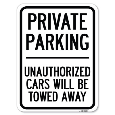 Stationnement privé dans une voiture non autorisée / 23260