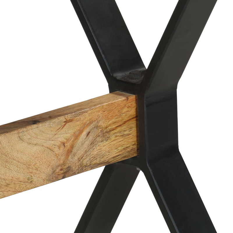 Dining Table 120X60x76 Cm - Rough Mango Wood - Rustic & Durable Design