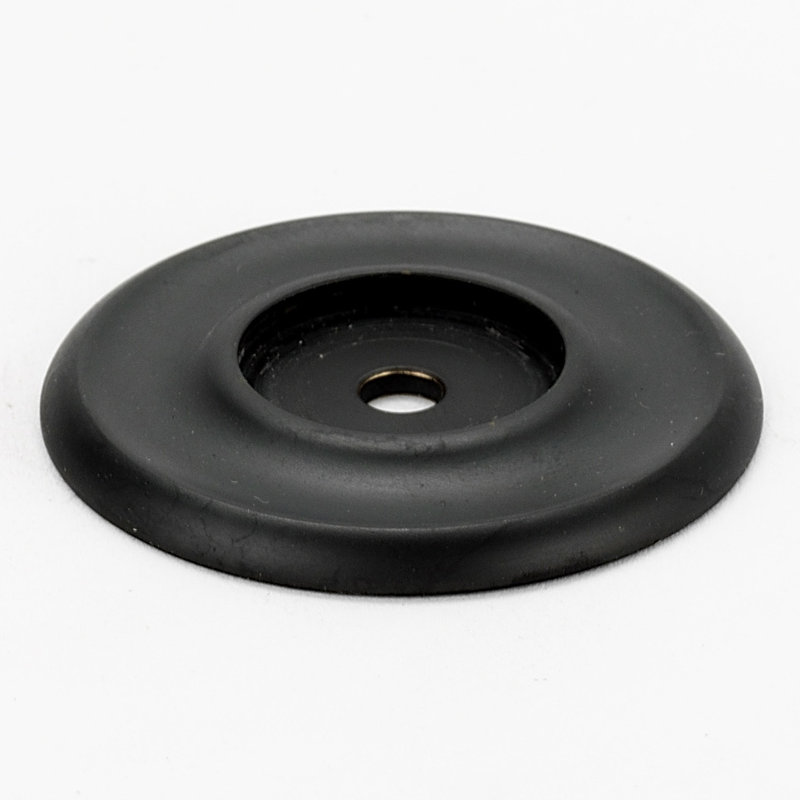 Traditional Metal Knob Backplate, 1.25'' H X 1.25'' W X 0.19'' D, Bronze