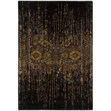 Spring Black Area Rug