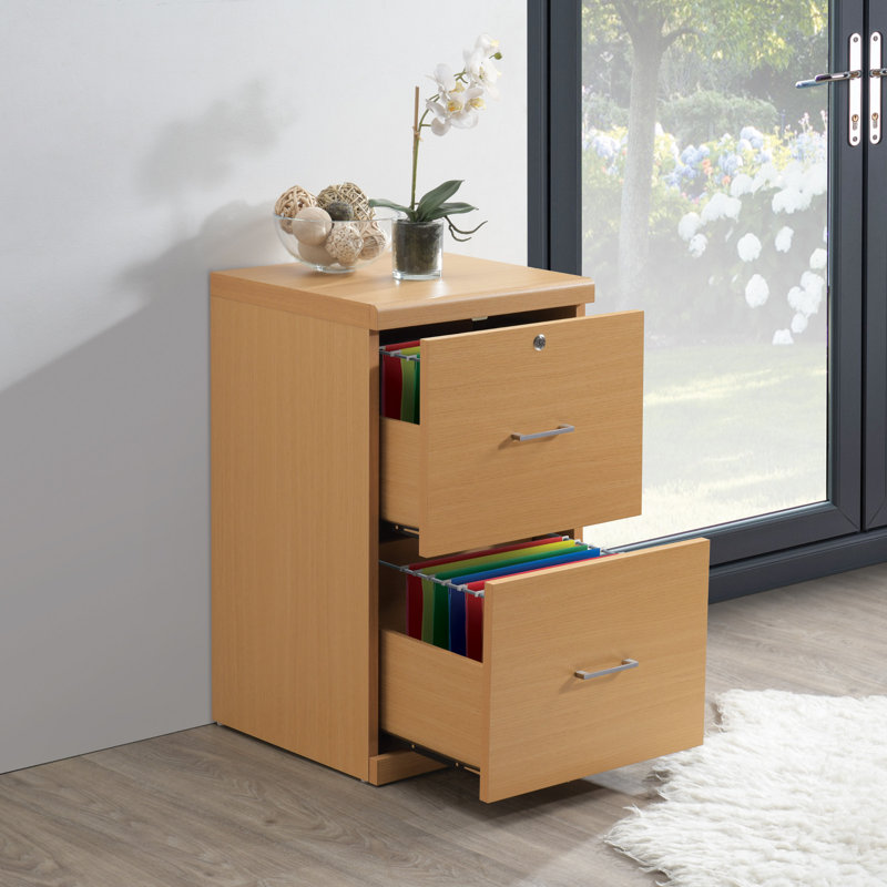 17'' Wide 2 -Drawer File Cabinet, Natural