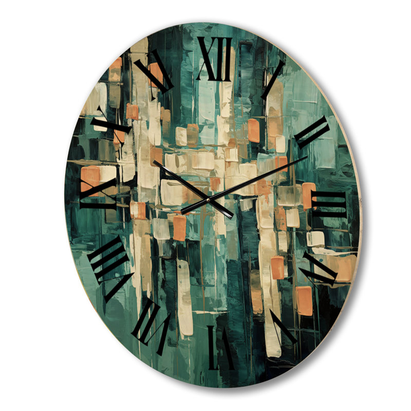 Horloge murale en bois massif Moutanabi, Moyenne