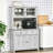 Storage Cabinet, Kitchen Buffet With Hutch