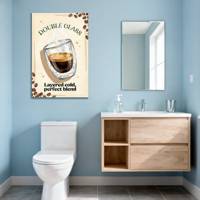 Motif de mode café en verre