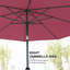 Parasol de marché rond 9,8 pi Kingsdown-28769833
