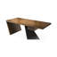 Bureau rectangulaire en bois massif brun-107743461