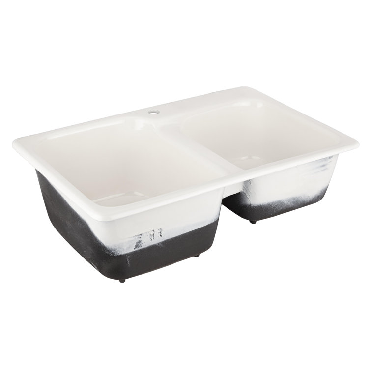 Elgin 33" L Double Basin Drop In Kitchen Sink