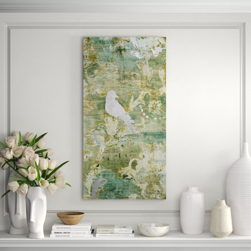 Bird Panel Spa II Painting by Sofia Fox, Knife Gel