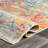 Hiroko Abstract Power Loom Performance Ivory/Blue/Pink/Yellow Rug-1447241129