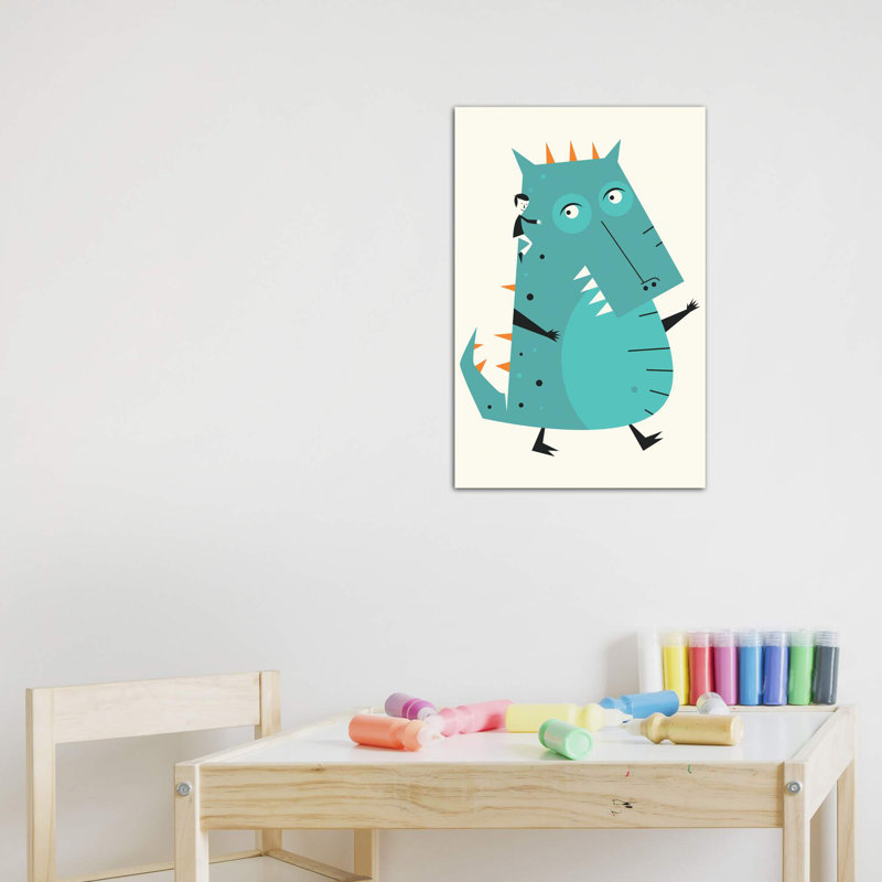 Monstre III - Imprimé, H 60 po x l 40po x P 1,5 po, Toile tendue, Pas de tapis
