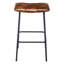 Camryn Upholstered Bar Stool with Iron Frame-1155396726