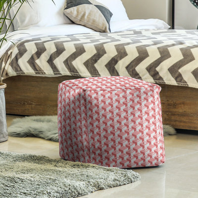 Upholstered Polyester Blend Cube