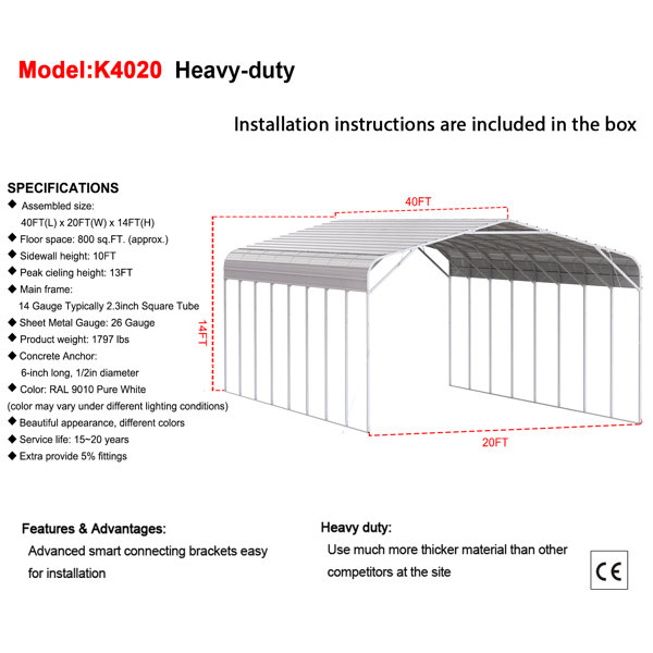 Dimensions du produit