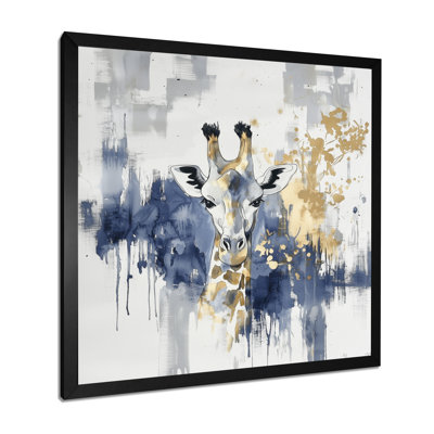 Girafe bleue et dorée II