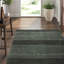 Supai Wool Striped Area Rug in Green-40705552