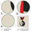 Minimal chat en noir et rouge - impression d'art mural chat-745676801-745676805