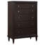 Commode 5 tiroirs Brun Niguel