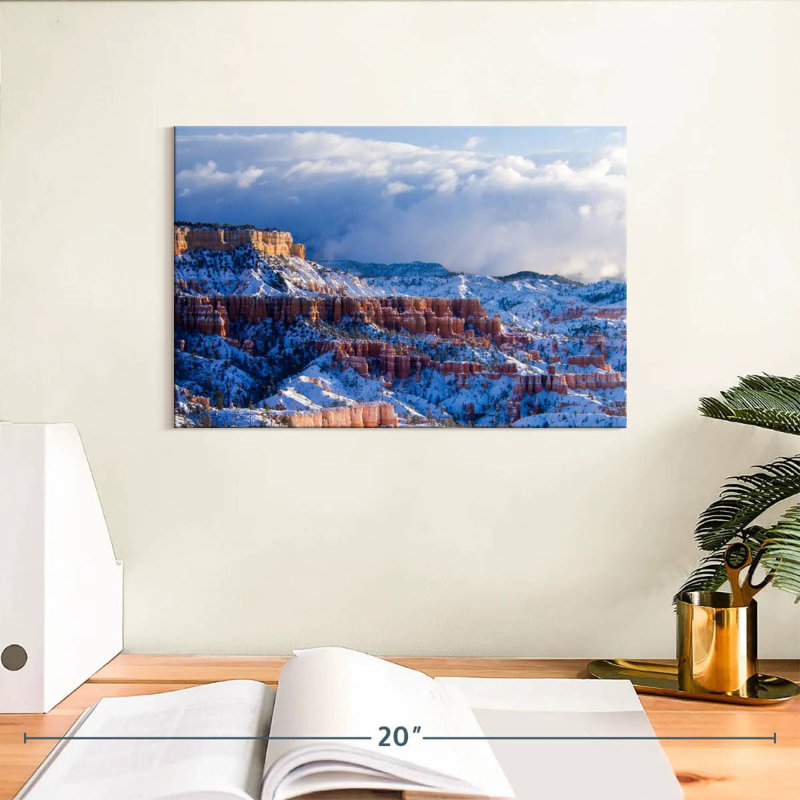 Paysage d'hiver Alvord Bryce Canyon, H 8 po x l 12 po