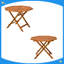 Table de salle à manger d'extérieur 39 po en bois d'acacia, table de patio octogonale avec trou pour parasol