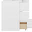 Lit escamotable simple avec tiroirs et ports USB-107080770