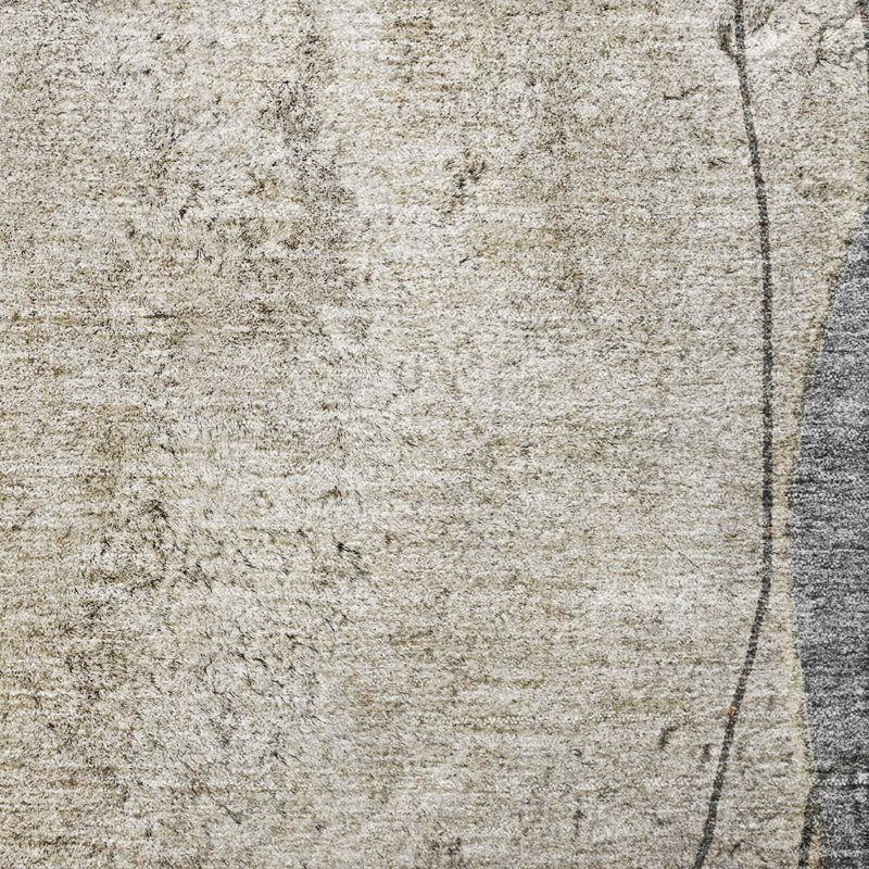Tapis à poil long de qualité supérieure lavable à la machine ADS696, Taupe, 10 pi x 14 pi