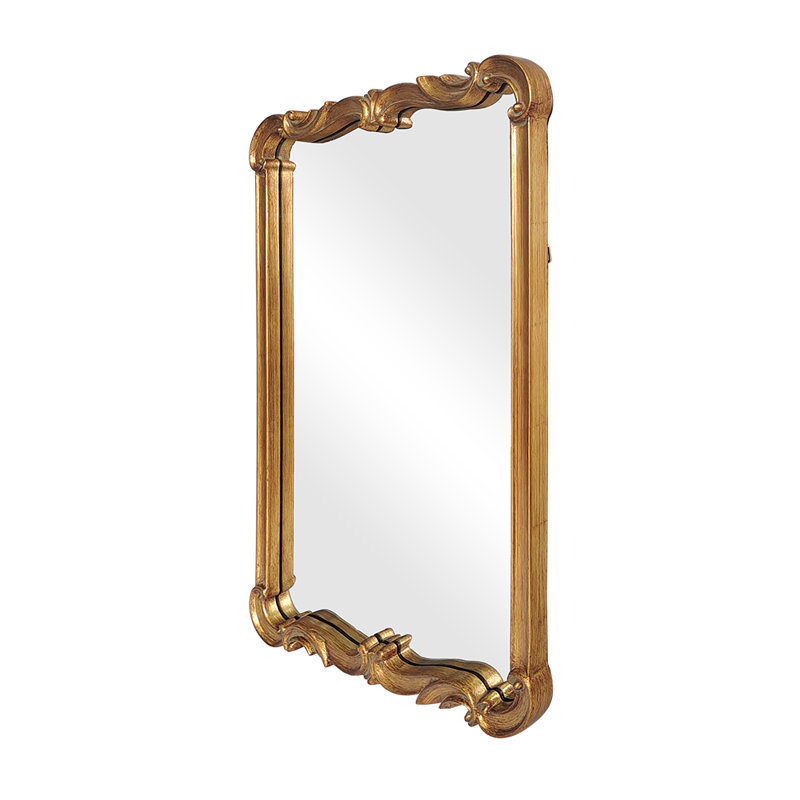 Asbille Antique Gold Wall Mirror, Gold