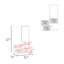 Coiffeuse flottante blanche avec miroir inclus