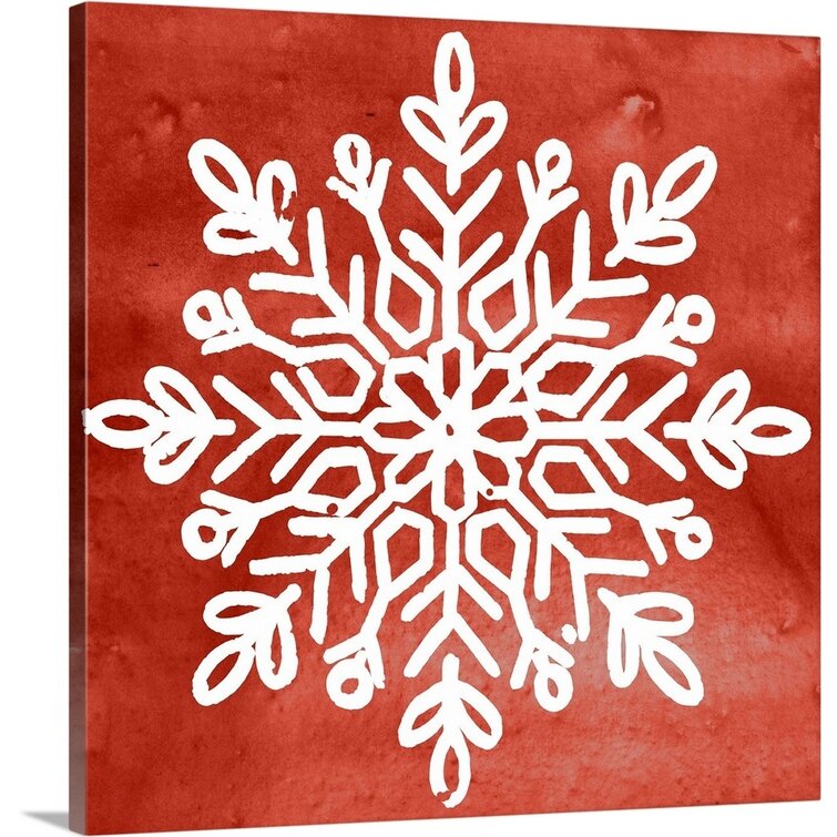 Reverse Canvas Snowflake Art