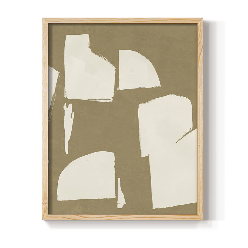 ChunkyAbstractIV Framed Print - Solid Wood, 11" H x 9" W