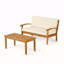 Causeuse et table basse Peyton, parfaite pour les salons confortables et pour recevoir des invités avec style et confort.