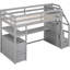 Lit mezzanine simple avec bureau, tablettes et tiroirs de rangement dans un tiroir gris-1023996851-1023996850