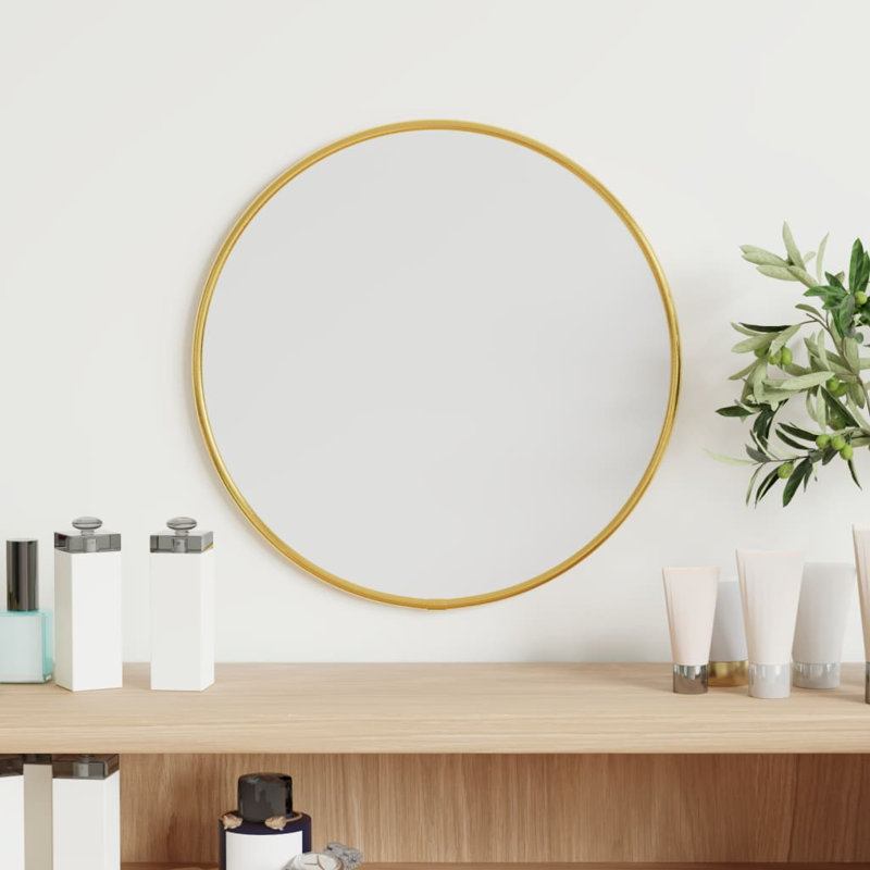 Jenkintown Round Mirror, 30cm x 30cm, Gold