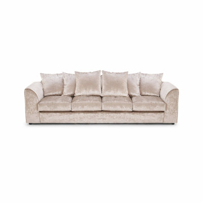 4 Seater Velvet Sofa