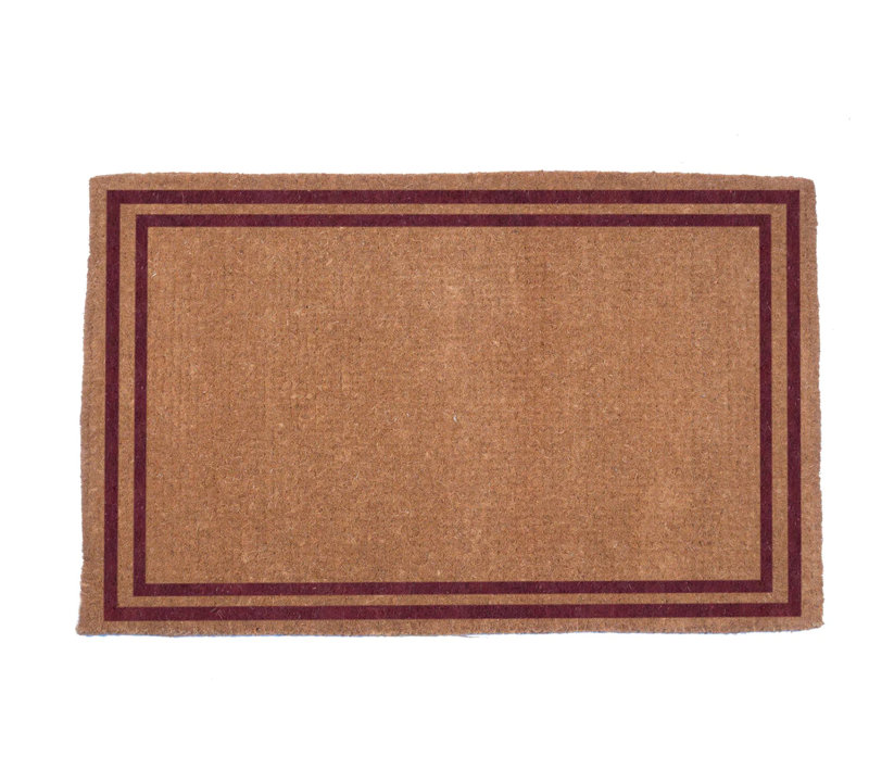 Paillasson antidérapant personnalisable pour l'extérieur, Oui, Rouge, H 60 po x l 38 po x P 1 po