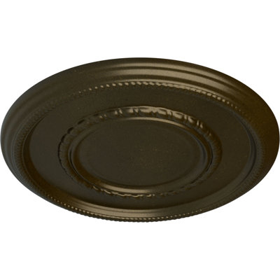 Médaillon de plafond Endurathane Bailey, DO 18 po x P 3 3/4 po x P 1 1/2 po (convient aux auvents jusqu'à 5 3/4 po), fini vert athénien peint à la main