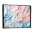 Toile avec cadre flottant noir
