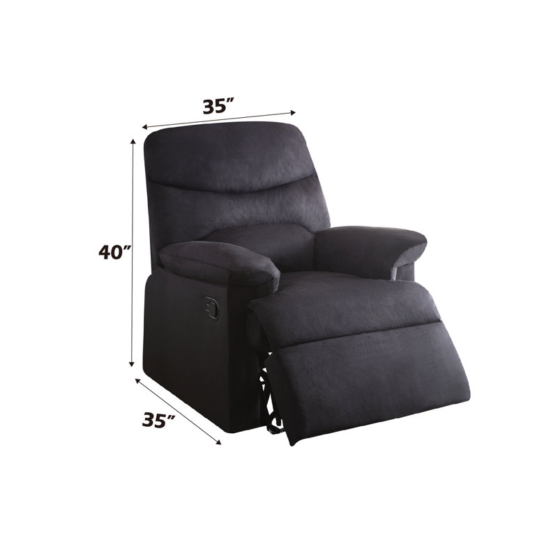 Fauteuil inclinable sophistiqué en tissu tissé pour une expérience de détente ultime, Noir