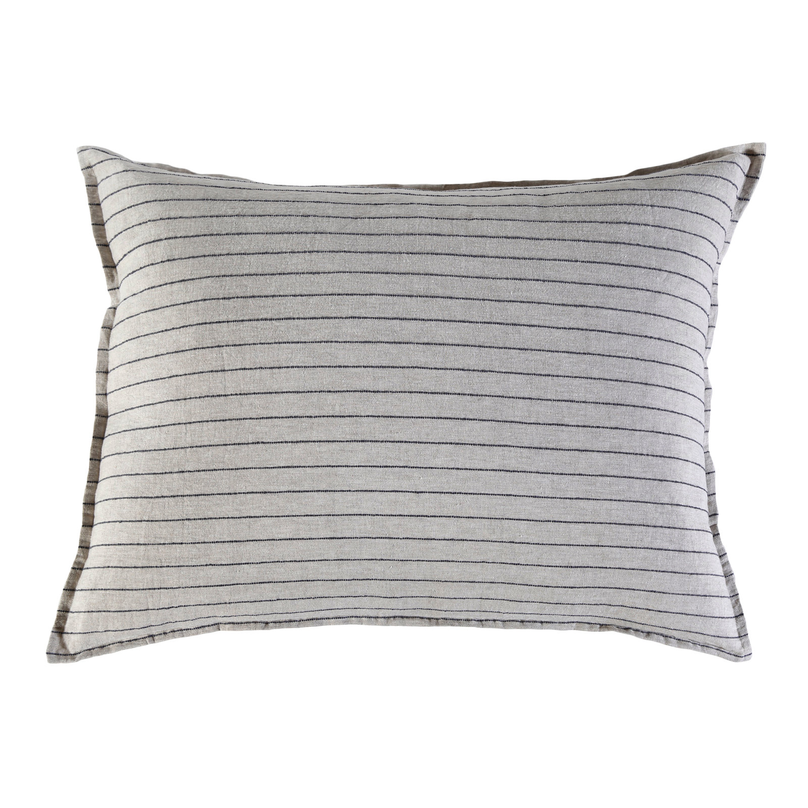 Blake Linen Shams, Flax/Midnight