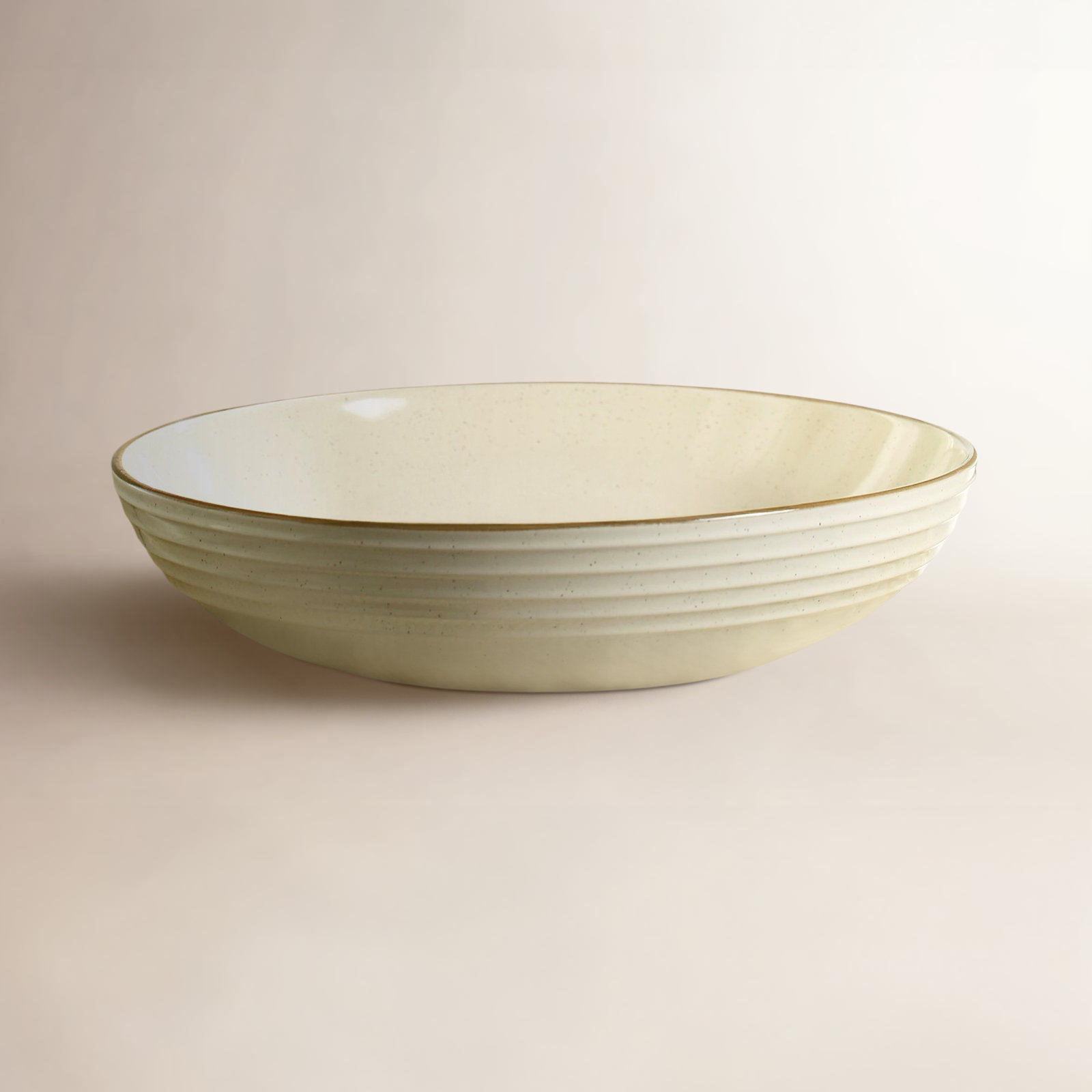 Kellison Stoneware Pasta Bowl, Vanilla White