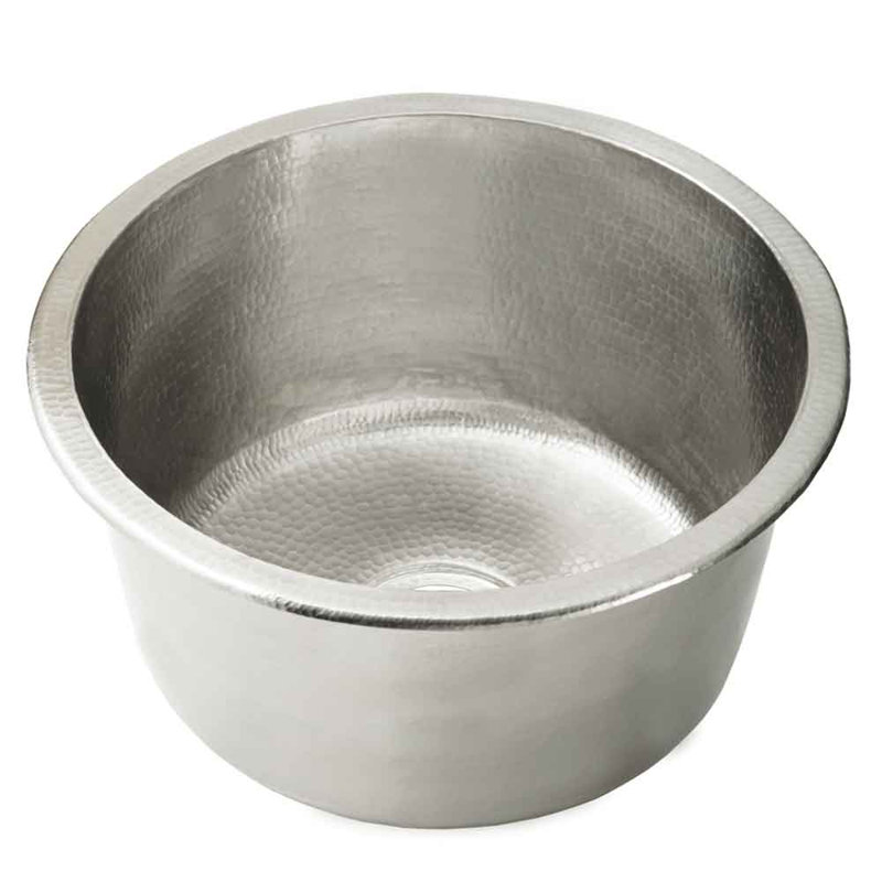 Redondo Chico 15" L x 15" W Dual Mount Kitchen Sink, Brushed Nickel