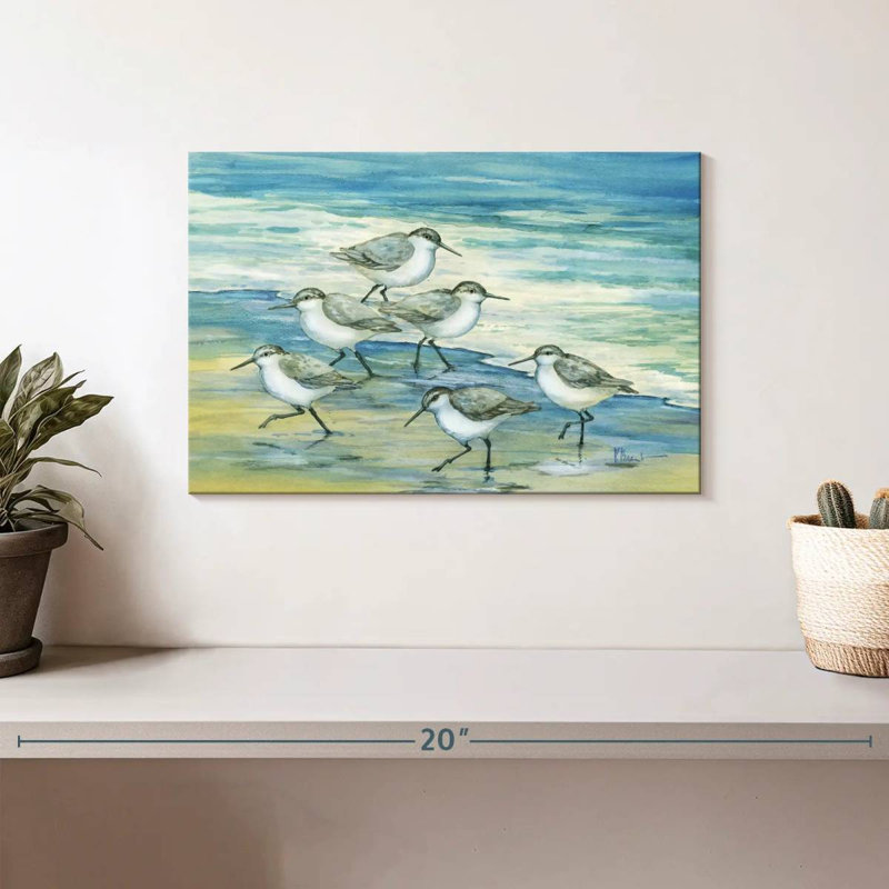 Surfside Sandpipers, H 8 po x l 12 po