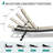 Patio Chaise Lounge Set Of 2, Outdoor Lounge Chairs, Aluminum PVC-coated polyester Pool Lounger With Adjustable Back For Beach Poolside Lawn Sunbathing
